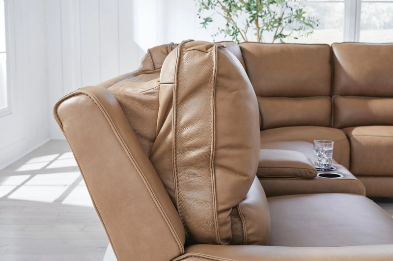 DeepWakes Reclining Sectional with Storage Console